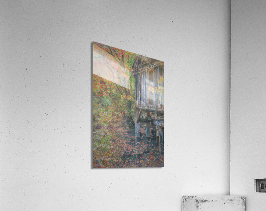 Millhouse Elegance Amidst Autumns Splendor Acrylic Print