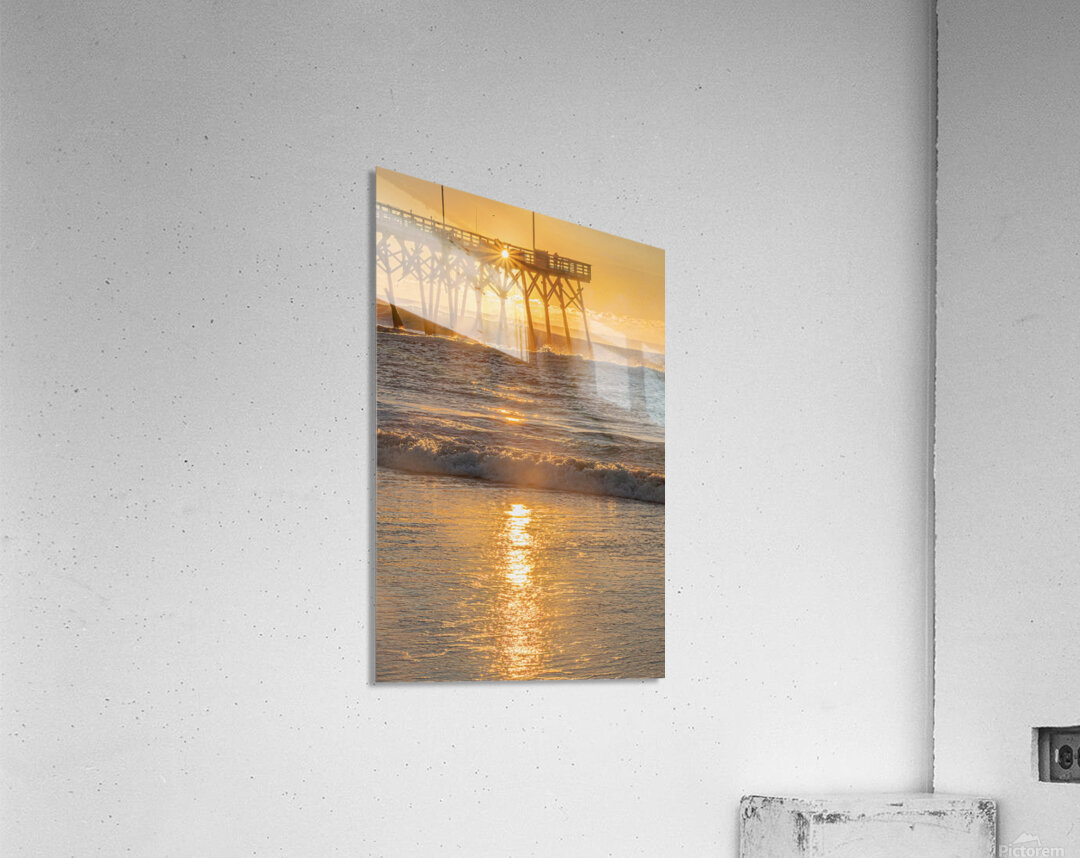 Sunstar Over the Pier of Morning Acrylic Print