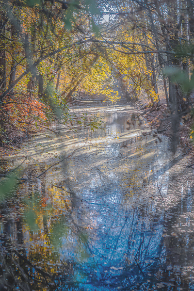 Natures Watercolor: Autumn Canal by Richard Mathis