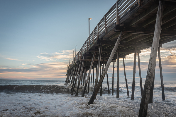 Ocean Pier at Sunrise by Richard Mathis
