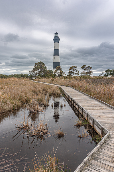 Bodie Island Lighthouse Reflection by Richard Mathis