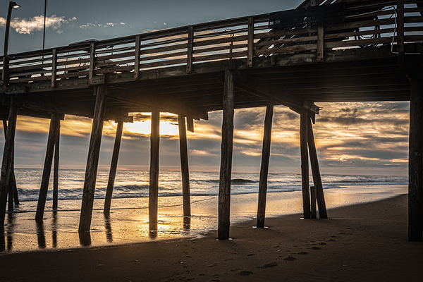 Dawn Beneath the Pier by Richard Mathis