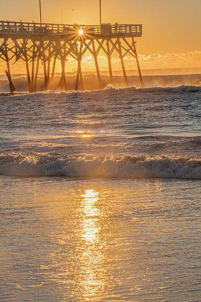 Sunstar Over the Pier of Morning by Richard Mathis