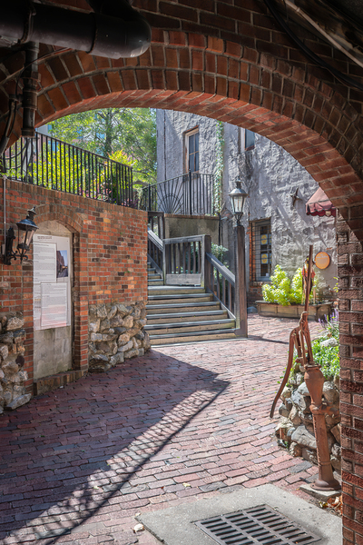 Hidden Courtyard Charm by Richard Mathis