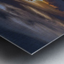 Silhouette Stroll at Sunrise Metal print