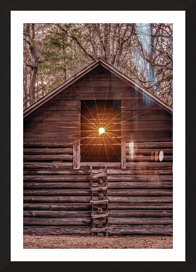 Barn Star Picture Frame print