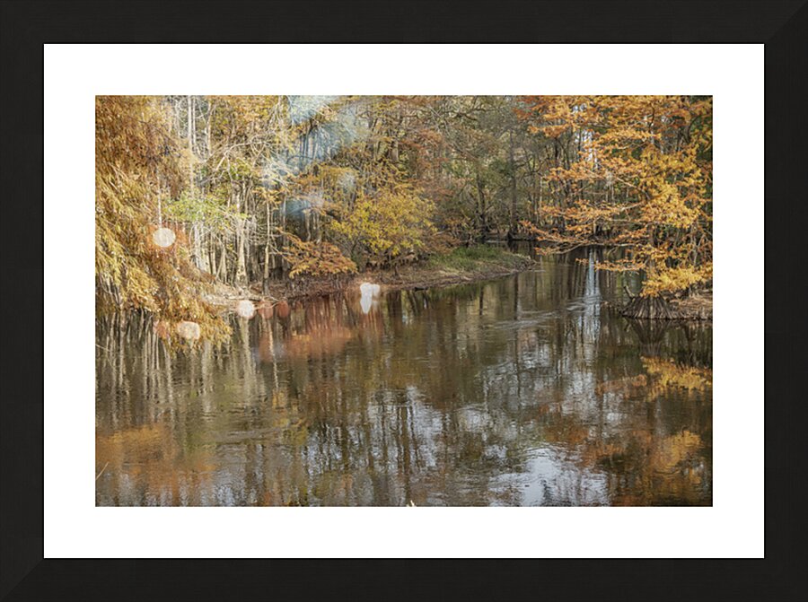 Where Autumn Whispers to the River Picture Frame print