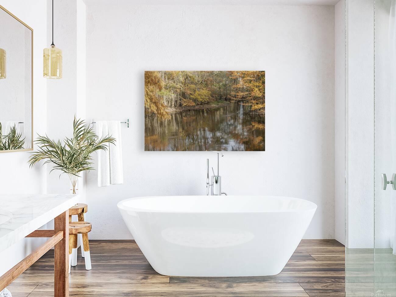 Where Autumn Whispers to the River Reproduction