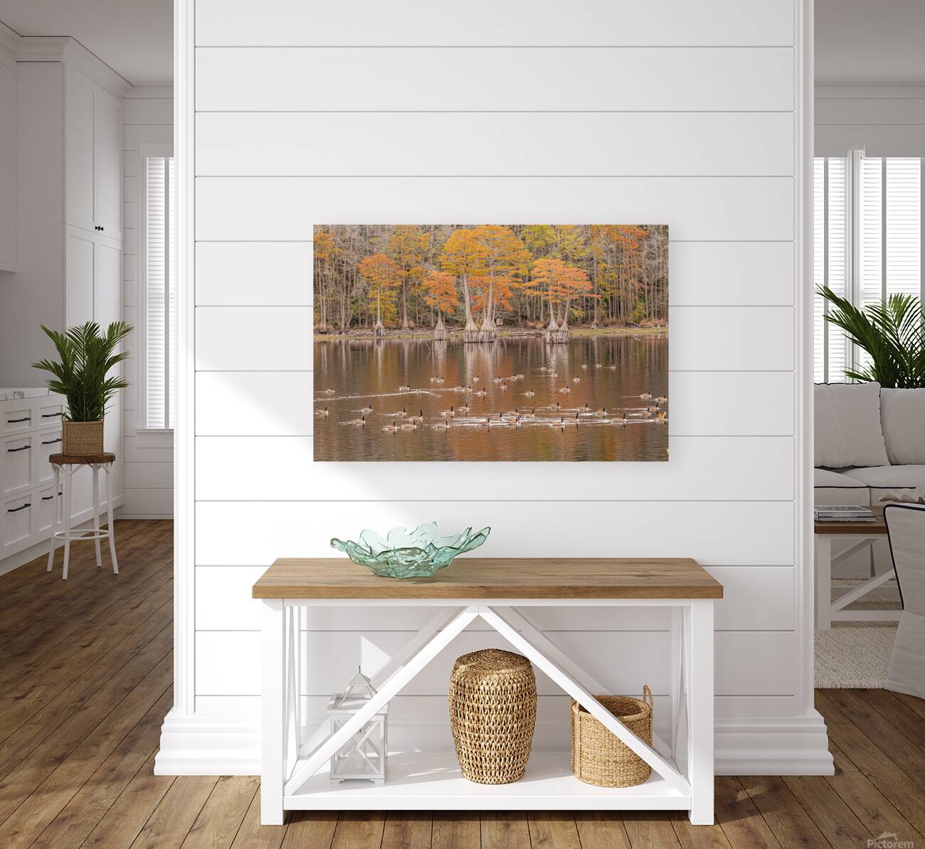  Autumn’s Gathering at the Waterline Reproduction